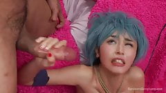 LIVE HENTAI ASIAN GIRL IN BDSM ANAL GANGBANG