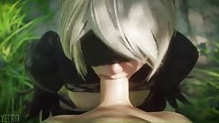 NIER AUTOMATA – 2B BLOWJOB