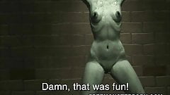 Restrained 3D Zombie Babe Fingered